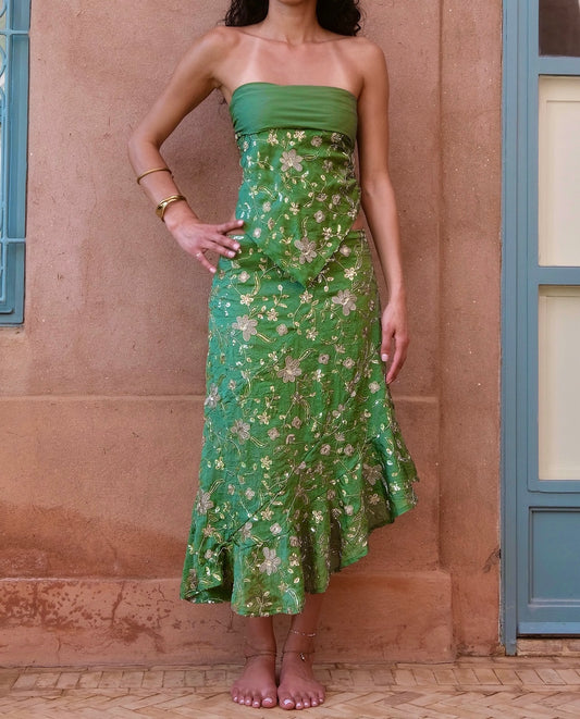 Waterfall skirt in 'Bottega'