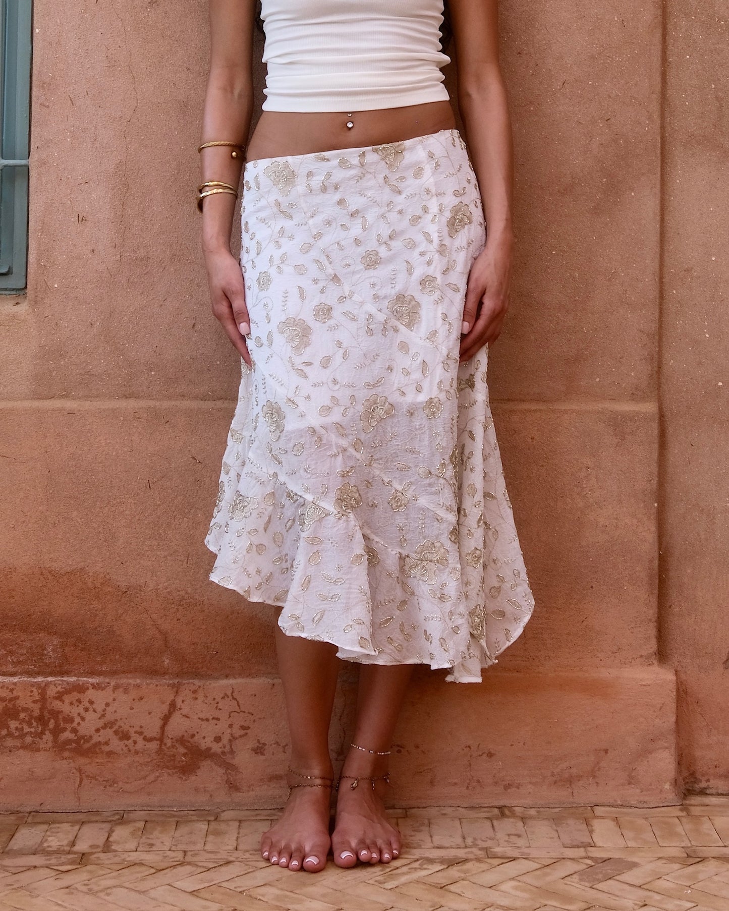 Waterfall skirt in 'Amalfi'